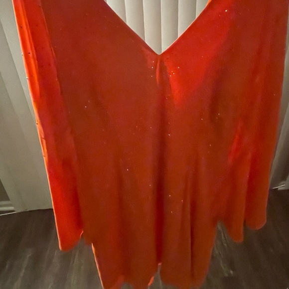 Bebe NWOT Orange studded Dress size L - Picture 3 of 6